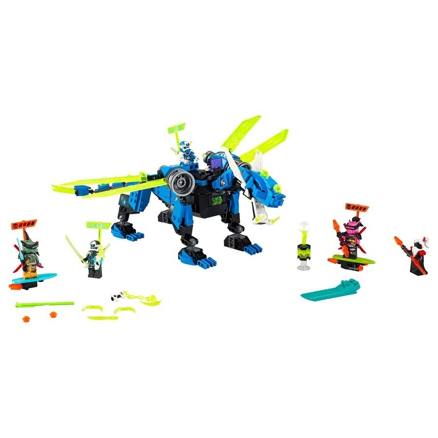 Gift Guide Sale - Lego Ninjago Jay'S Cyber Dragon - Memorial Day Markdown Mardi Gras:£43[jcb10599ba]