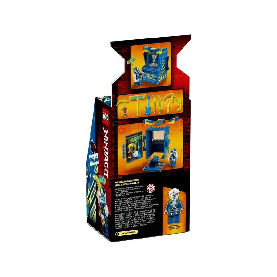 Year-End Clearance Sale - Lego Ninjago Jay Avatar - Arcade Case - Back-to-School Bonanza:£9[lib10602nk]