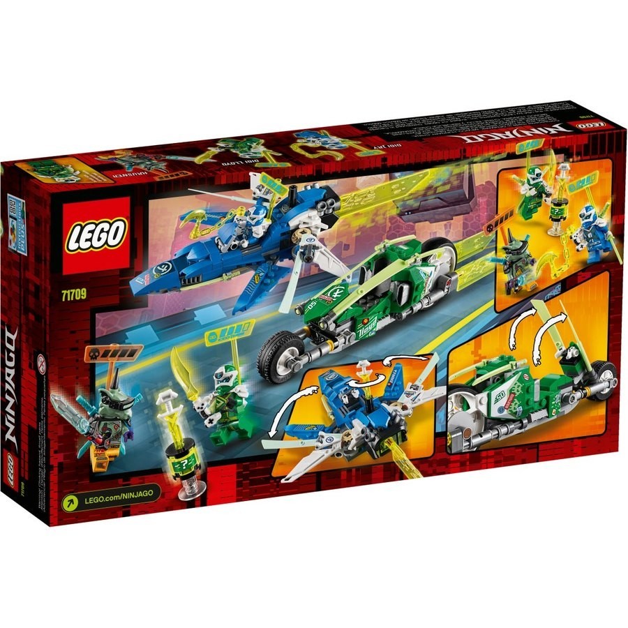 Lego Ninjago Jay And also Lloyd'S Velocity Racers