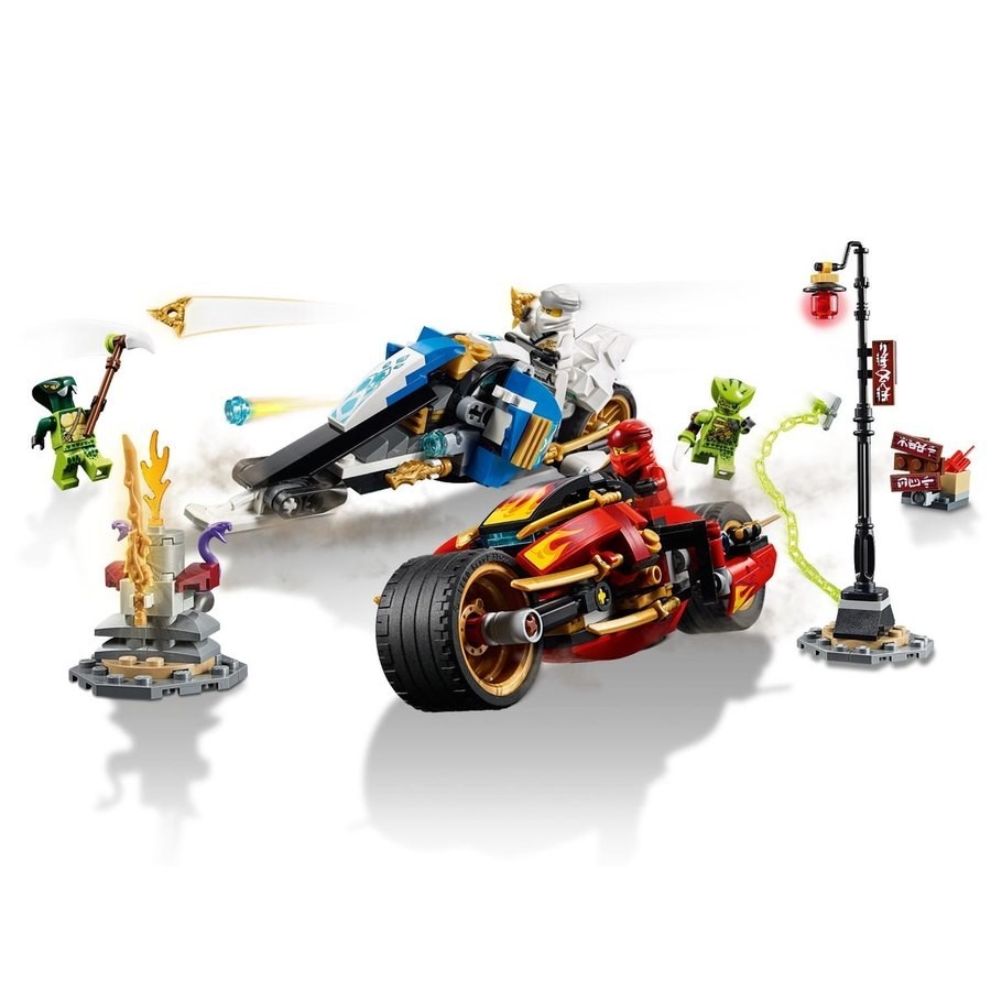 December Cyber Monday Sale - Lego Ninjago Kai'S Cutter Cycle & Zane'S Snowmobile - Memorial Day Markdown Mardi Gras:£28