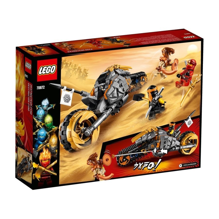 January Clearance Sale - Lego Ninjago Cole'S Dust Bike - Mania:£20[lab10647ma]