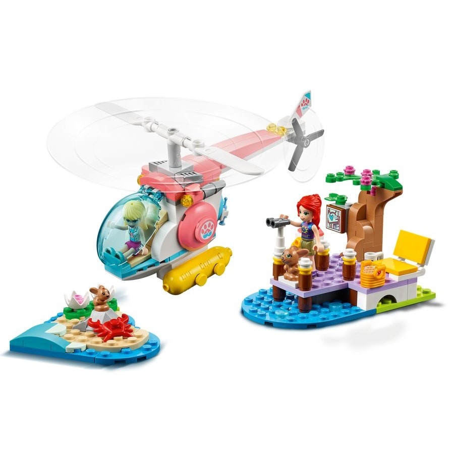 Lego Pals Vet Facility Saving Helicopter