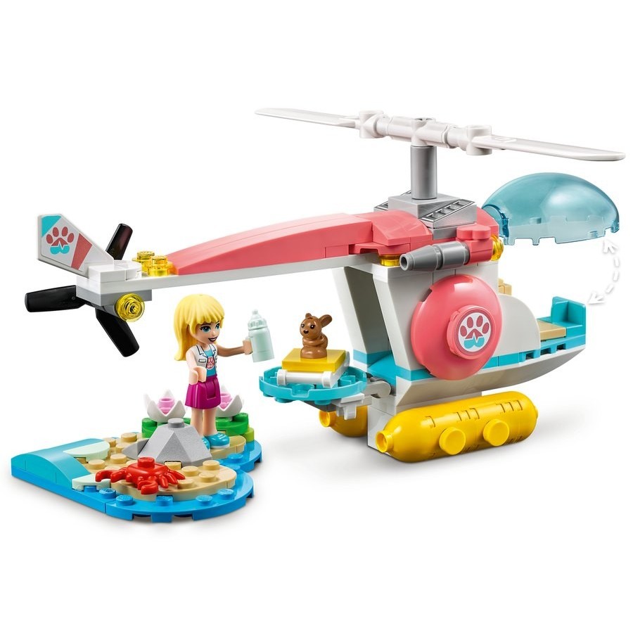 Lego Friends Vet Facility Saving Helicopter