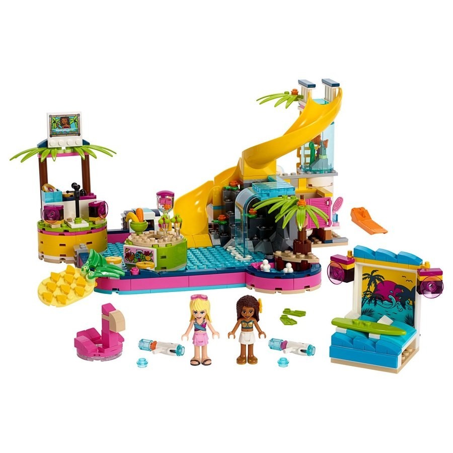 Everything Must Go - Lego Pals Andrea'S Swimming pool Party - Internet Inventory Blowout:£40[chb10679ar]
