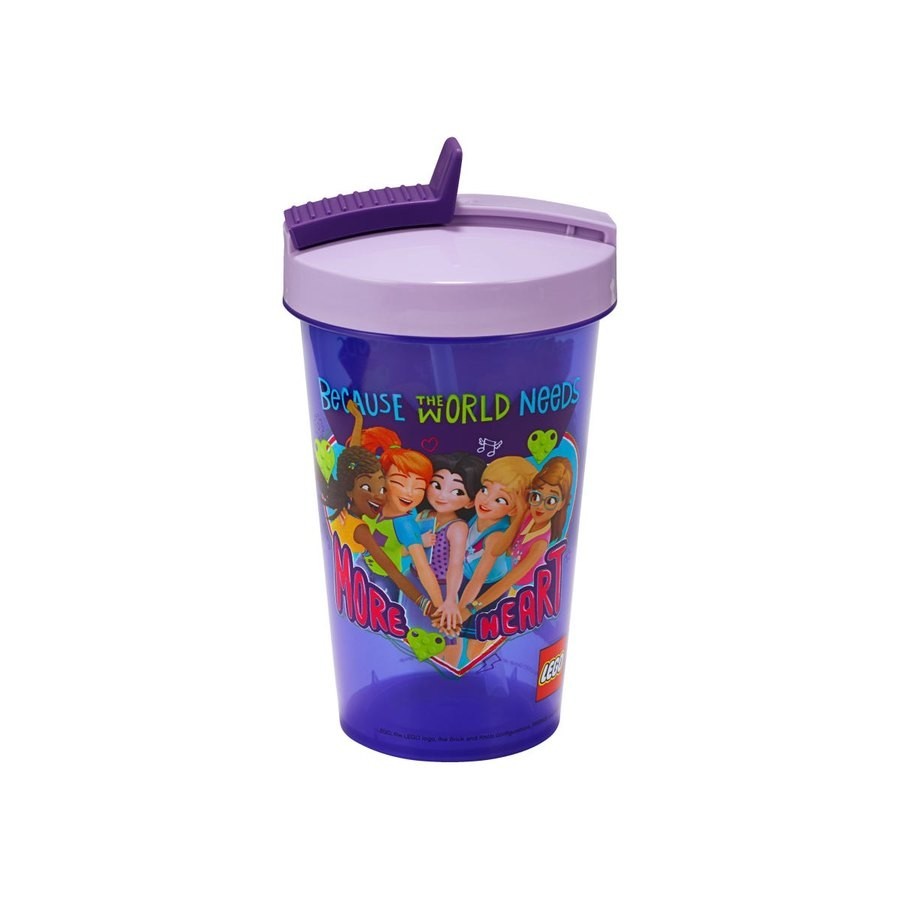 Markdown Madness - Lego Friends Tumbler Along With Straw - Off-the-Charts Occasion:£7