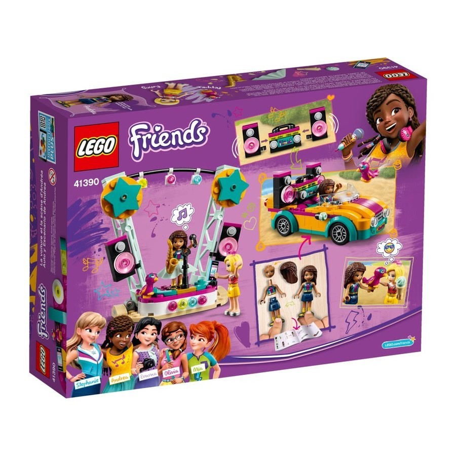 Lego Friends Andrea'S Cars and truck & Stage