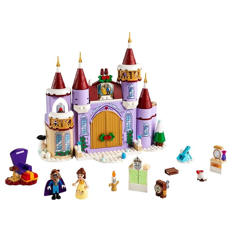 Lego Disney Belle'S Castle Wintertime Festivity