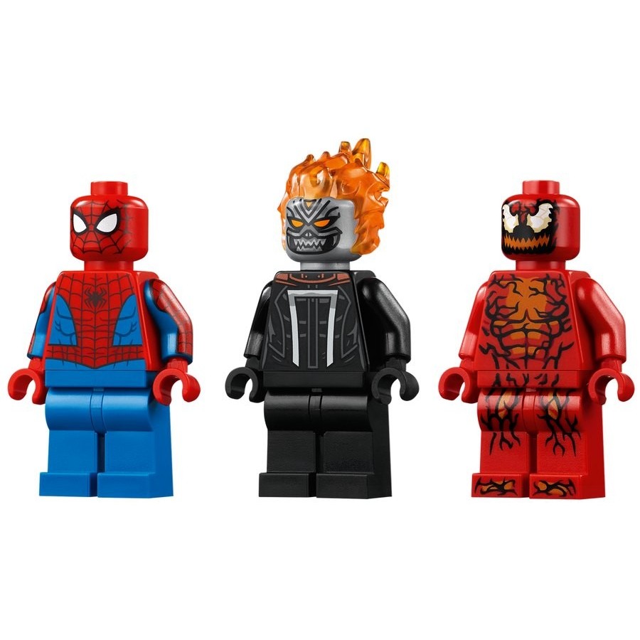 Lego Wonder Spider-Man And Also Ghost Motorcyclist Vs. Carnage