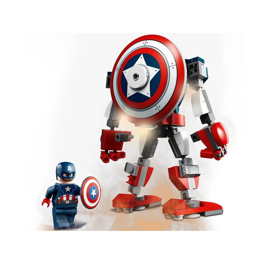 New Year's Sale - Lego Marvel Captain America Mech Shield - Crazy Deal-O-Rama:£9