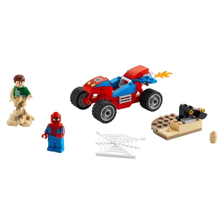 Lego Wonder Spider-Man And Also Sandman Face-off