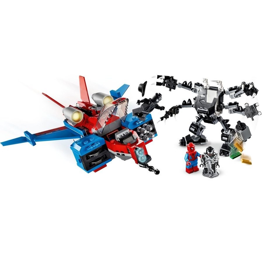 Mega Sale - Lego Wonder Spiderjet Vs. Venom Mech - Galore:£29