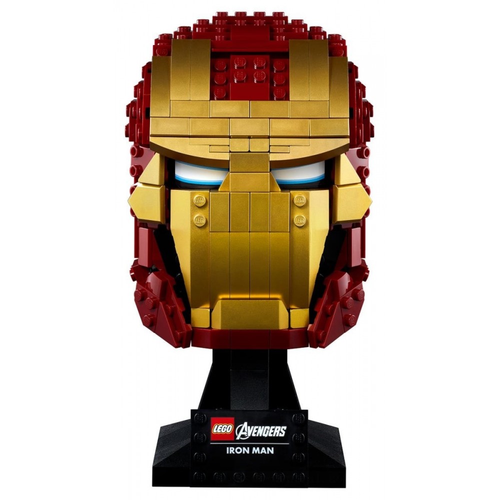 Fall Sale - Lego Marvel Iron Man Helmet - Memorial Day Markdown Mardi Gras:£49[hob10798ua]