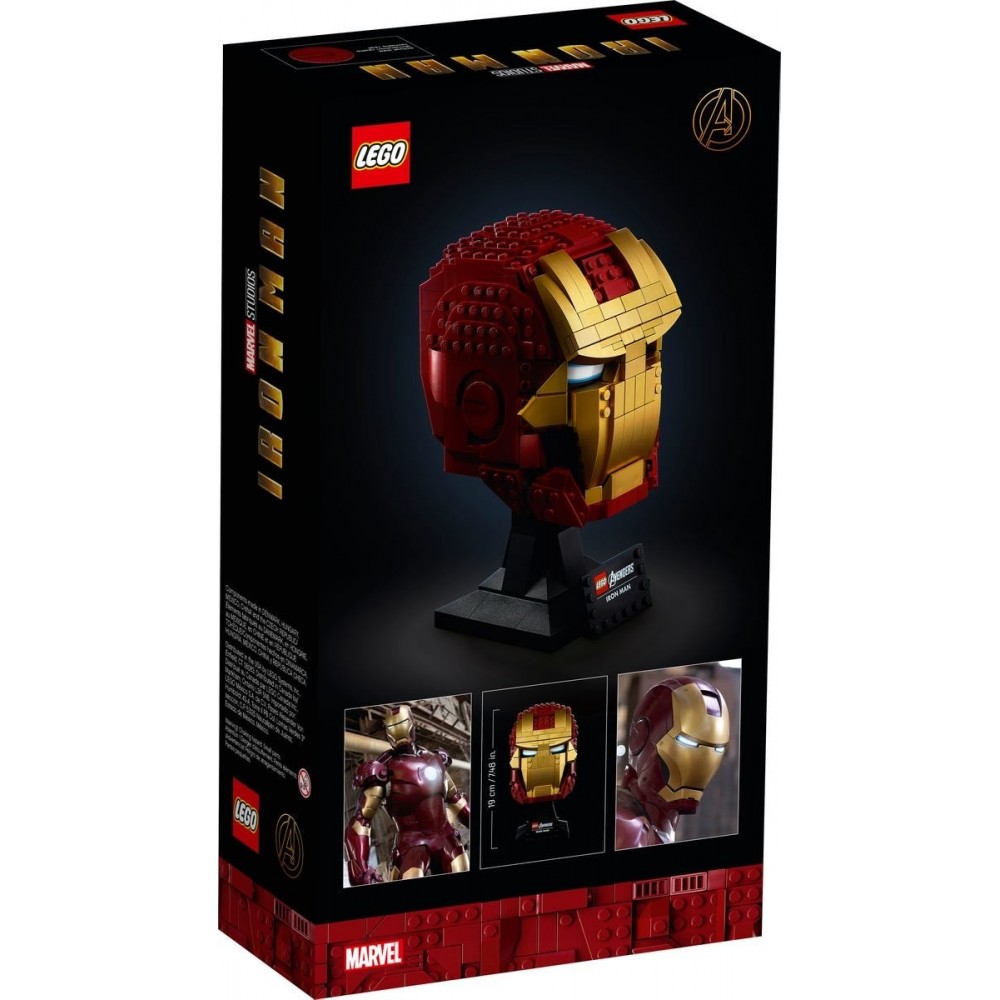 Online Sale - Lego Wonder Iron Male Helmet - Half-Price Hootenanny:£50[beb10798nn]