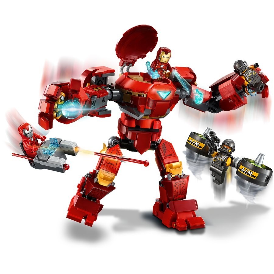 Lego Marvel Iron Guy Hulkbuster Versus A.I.M. Broker