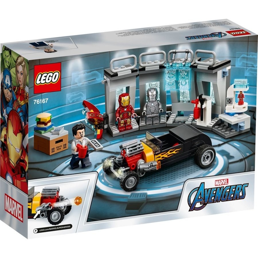 September Labor Day Sale - Lego Marvel Iron Male Depot - Web Warehouse Clearance Carnival:£28