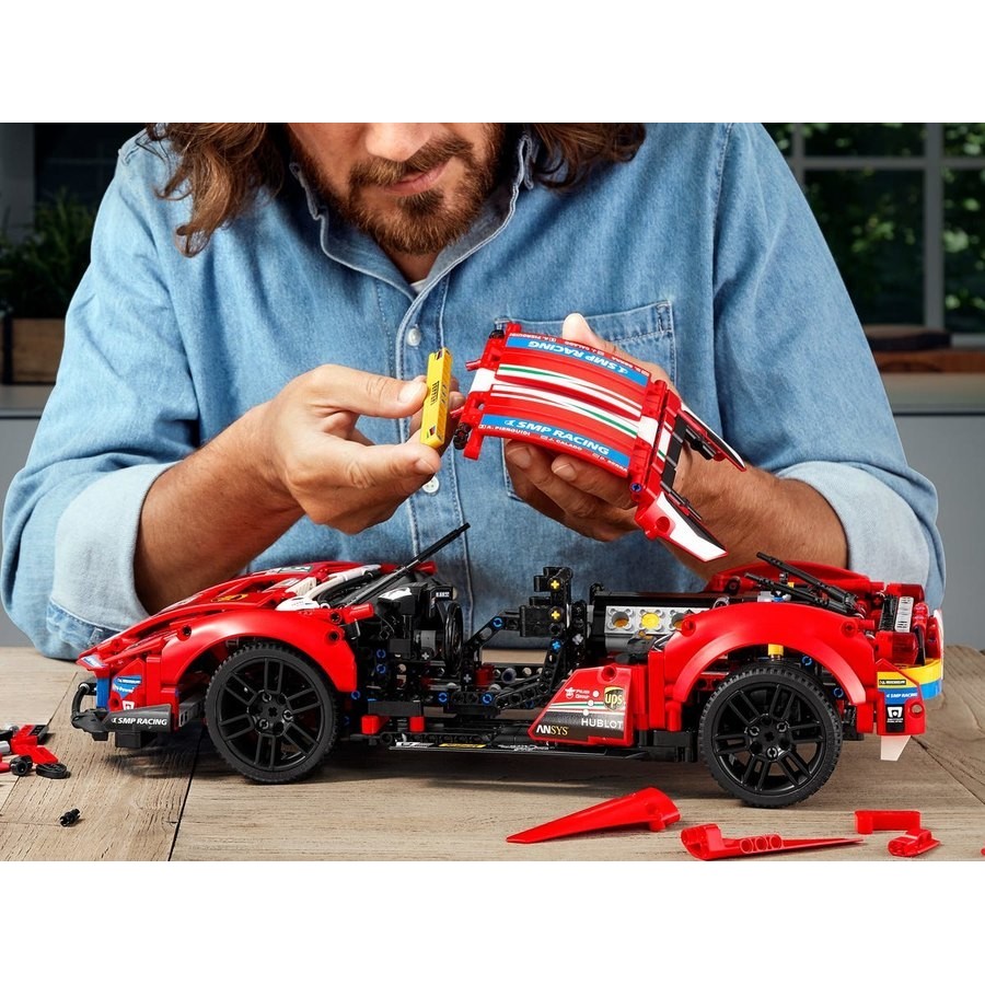 Clearance - Lego Technique Ferrari 488 Gte Af Corse # 51 - Hot Buy:£82[lib10819nk]