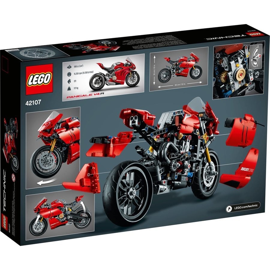 Winter Sale - Lego Technic Ducati Panigale V4 R - Back-to-School Bonanza:£58[lab10844ma]