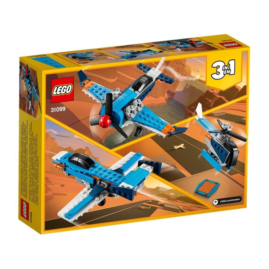 Stocking Stuffer Sale - Lego Designer 3-In-1 Propeller Plane - Spring Sale Spree-Tacular:£9[sab10859nt]