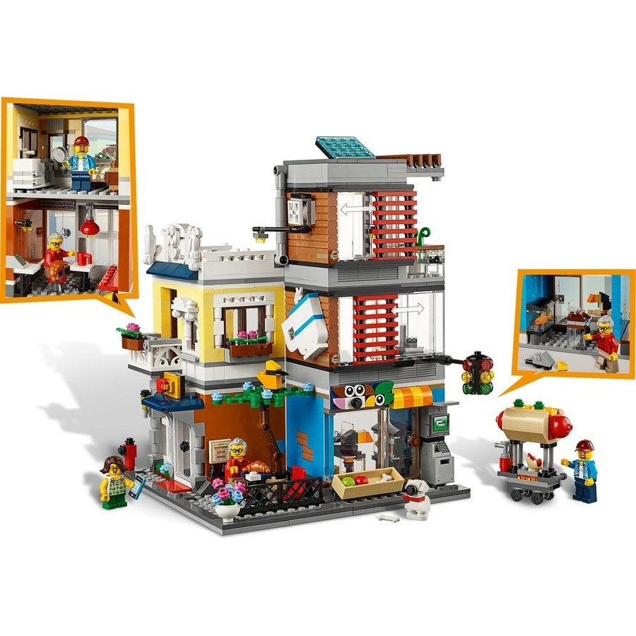 Lego Producer 3-In-1 Condominium Pet Dog Shop & Café