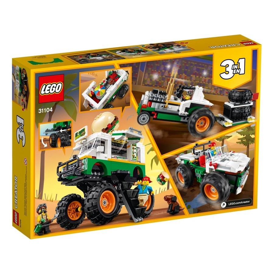 Lego Maker 3-In-1 Creature Cheeseburger Truck