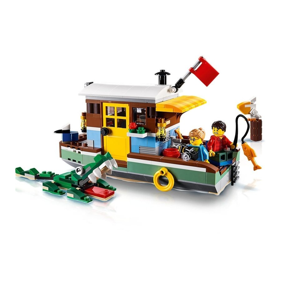 October Halloween Sale - Lego Producer 3-In-1 Waterfront Houseboat - One-Day:£34[cob10863li]