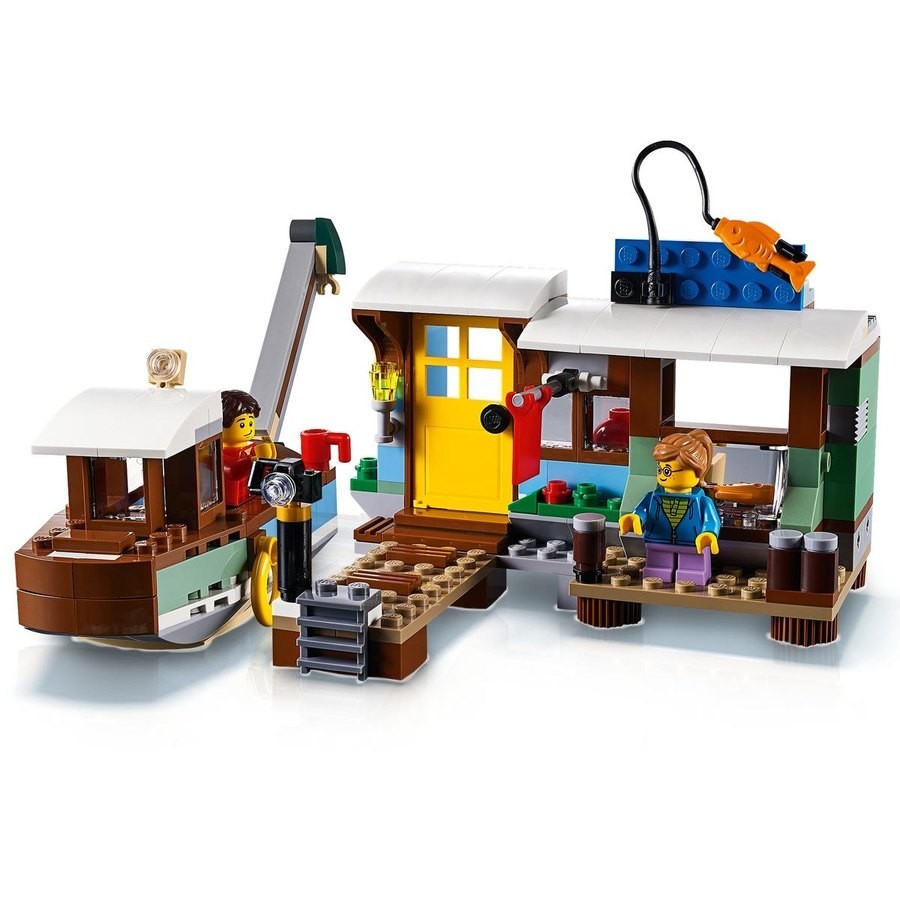 October Halloween Sale - Lego Producer 3-In-1 Waterfront Houseboat - One-Day:£34[cob10863li]