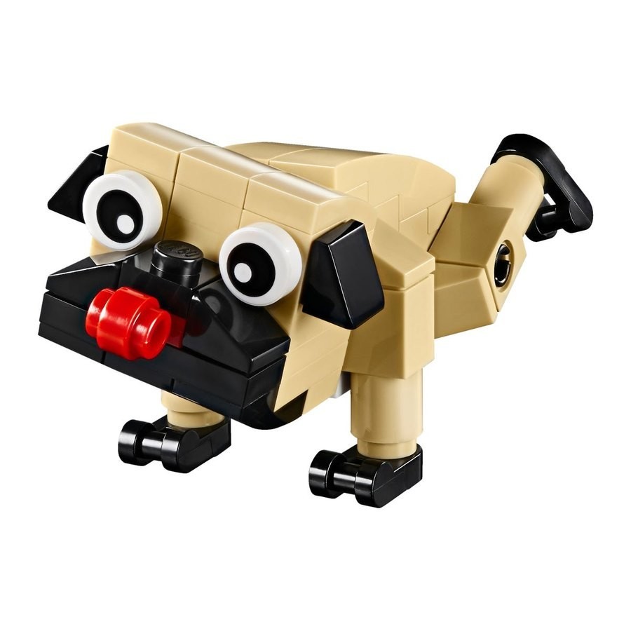 Flash Sale - Lego Producer 3-In-1 Cute Pug - Off:£5[cob10870li]