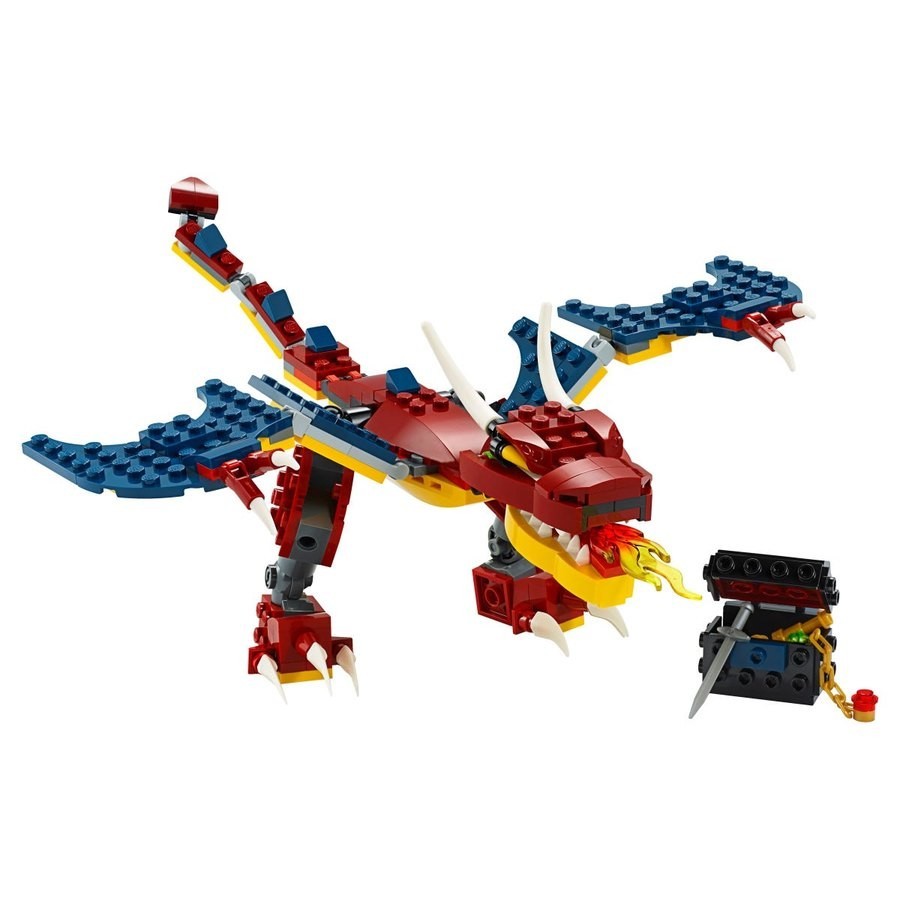 Click Here to Save - Lego Designer 3-In-1 Fire Dragon - Reduced-Price Powwow:£20[jcb10883ba]