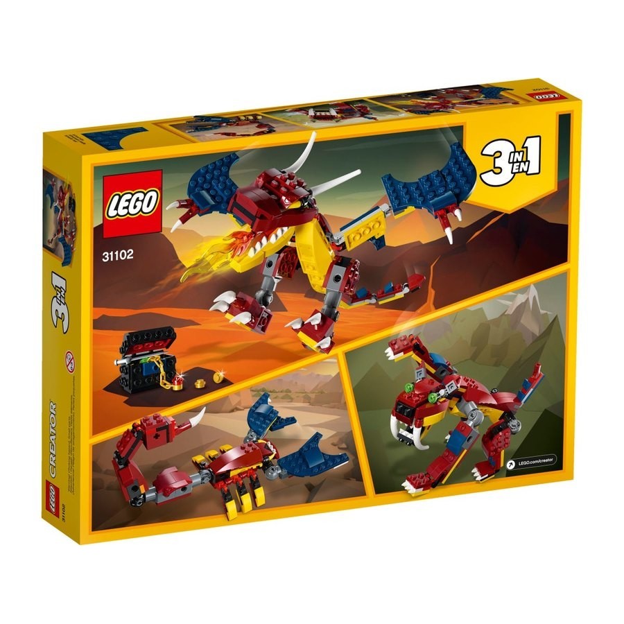 Up to 90% Off - Lego Inventor 3-In-1 Fire Monster - Memorial Day Markdown Mardi Gras:£20