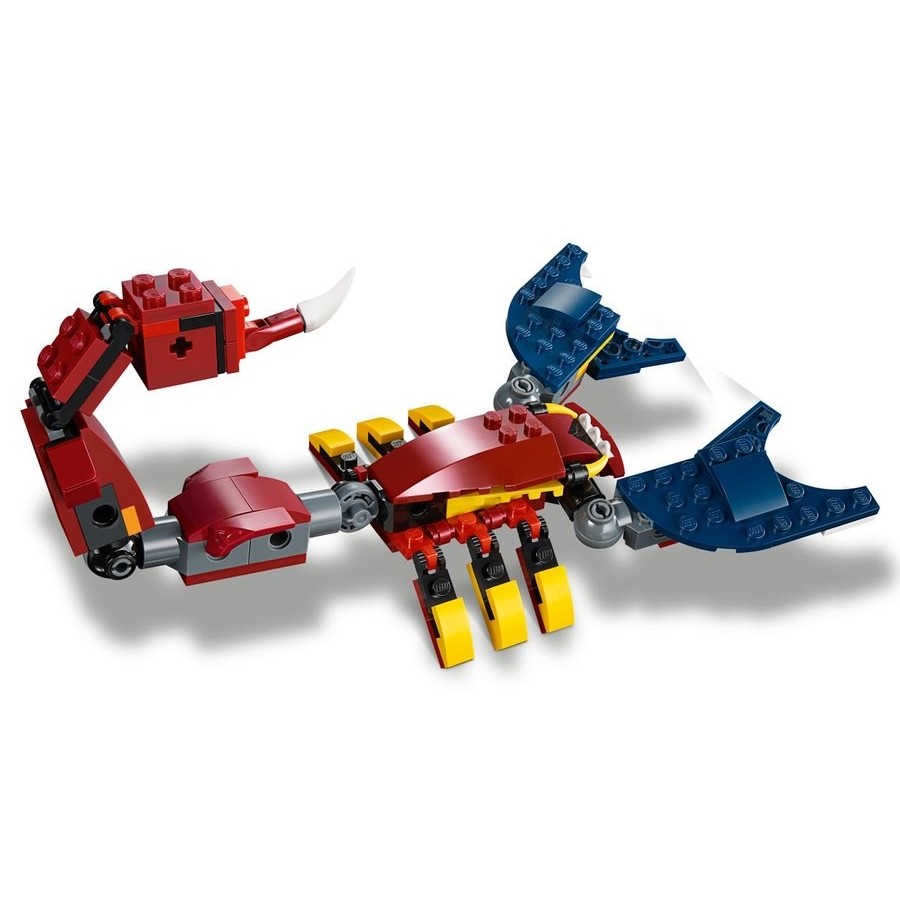 Click and Collect Sale - Lego Developer 3-In-1 Fire Monster - Valentine's Day Value-Packed Variety Show:£19
