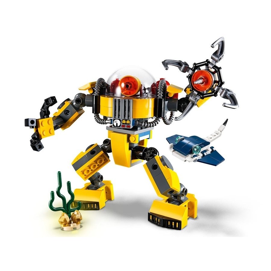 Mother's Day Sale - Lego Producer 3-In-1 Underwater Robot - Blowout:£20[lib10886nk]