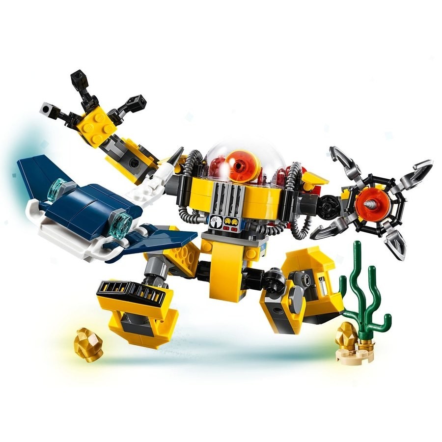 Buy One Get One Free - Lego Creator 3-In-1 Underwater Robotic - Price Drop Party:£19[lab10886ma]