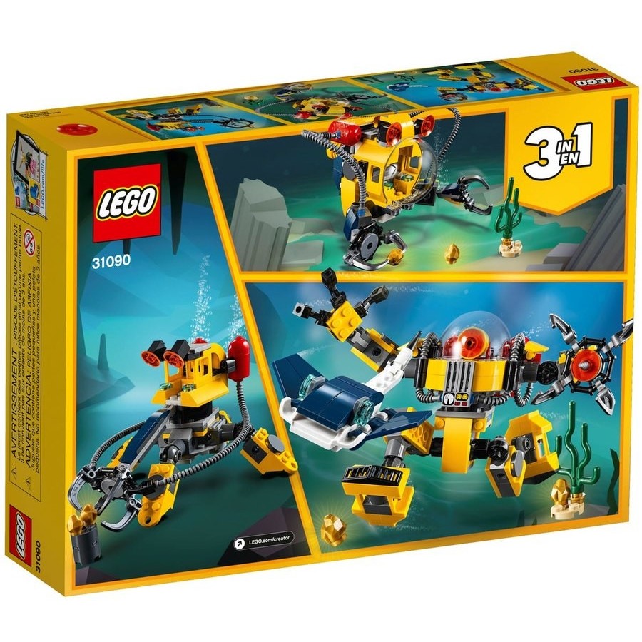 New Year's Sale - Lego Producer 3-In-1 Underwater Robotic - Extraordinaire:£19[cob10886li]
