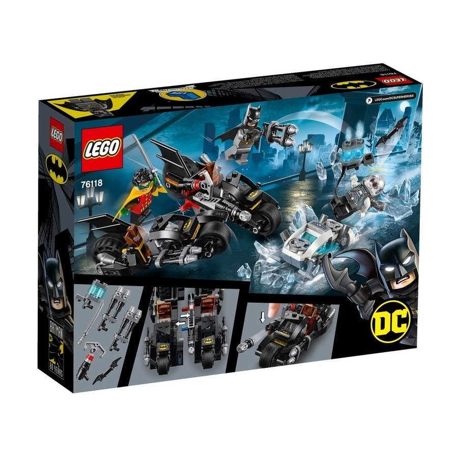 Lego Dc Mr. Freeze Batcycle Fight