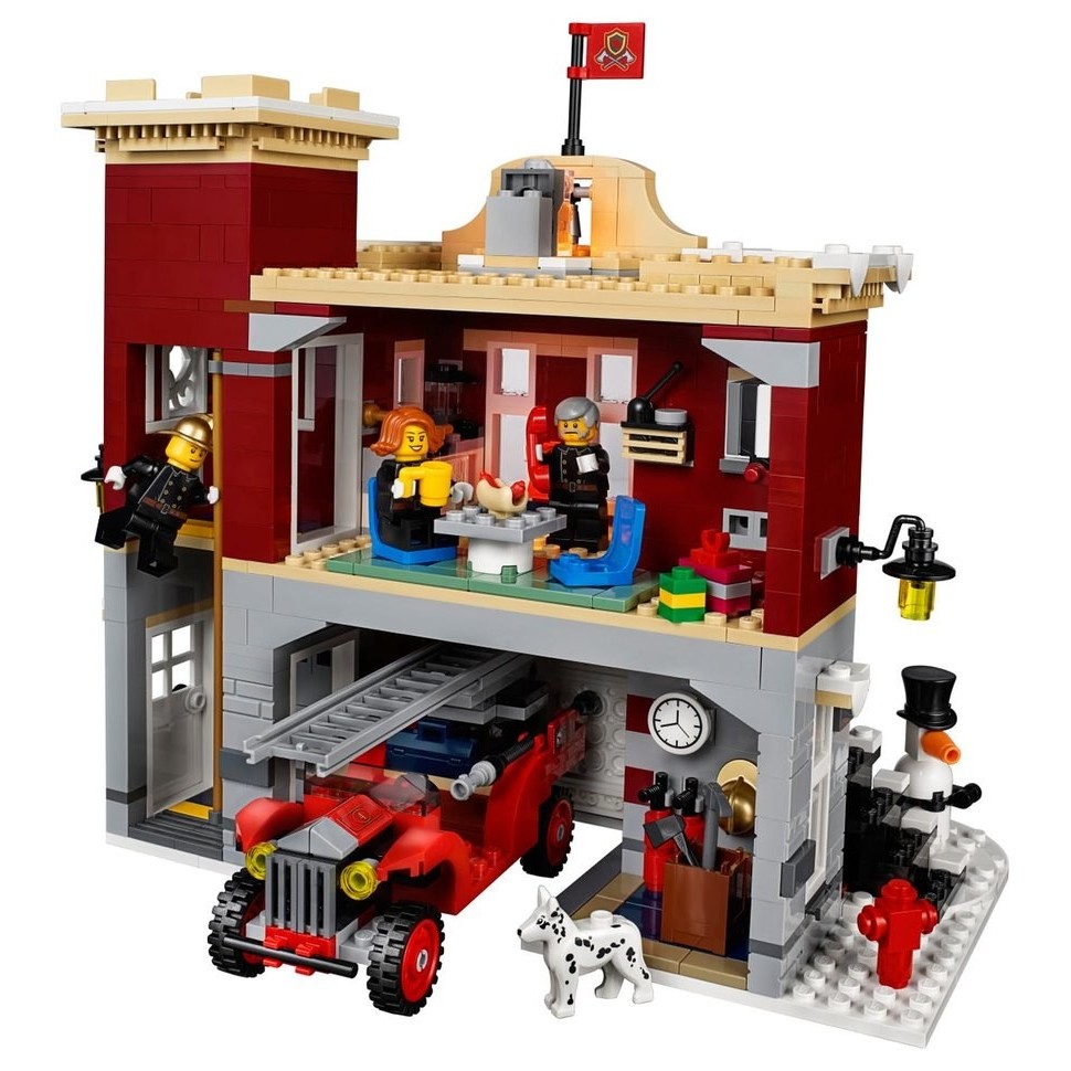Final Sale - Lego Creator Expert Winter Season Community Fire Station - Frenzy:£74[chb10922ar]