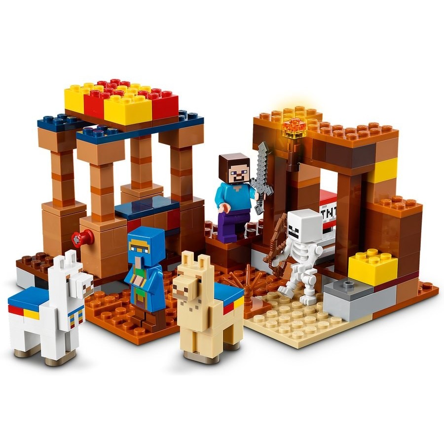 Distress Sale - Lego Minecraft The Trading Post - Markdown Mardi Gras:£20