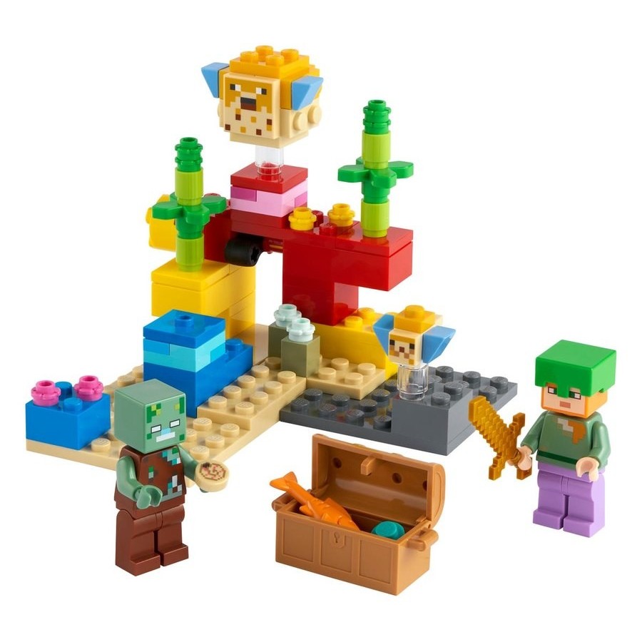 Everything Must Go - Lego Minecraft The Coral Reefs Coral Reef - Spectacular:£9[lab10942ma]