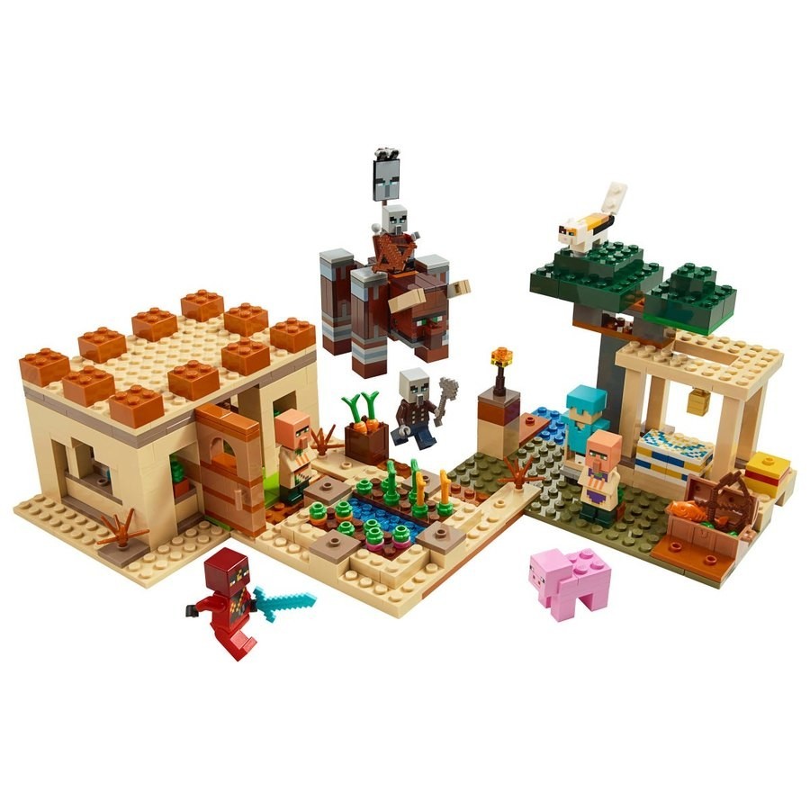 Final Clearance Sale - Lego Minecraft The Illager Raid - Get-Together Gathering:£47