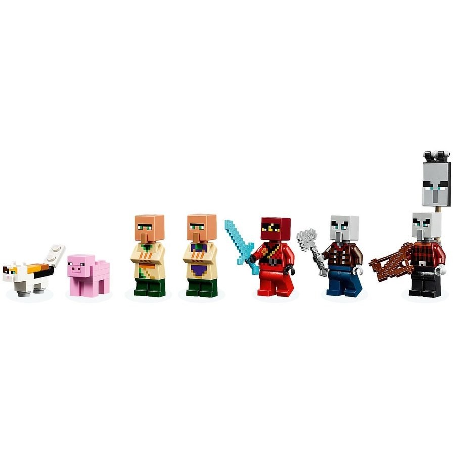 Exclusive Offer - Lego Minecraft The Illager Raid - Reduced-Price Powwow:£46[cob10946li]