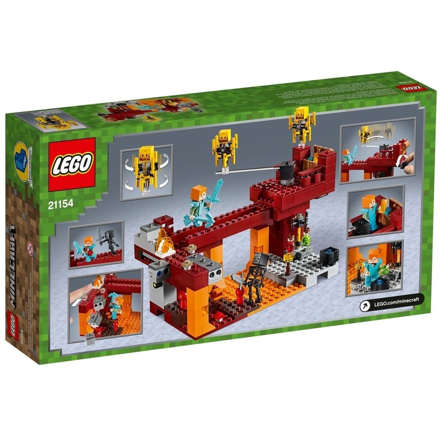 August Back to School Sale - Lego Minecraft The Blaze Bridge - Value-Packed Variety Show:£29[lib10948nk]