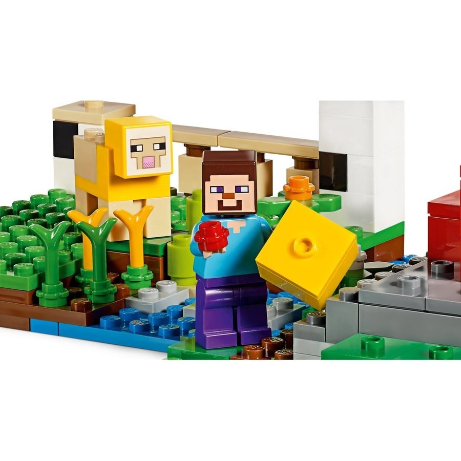Price Match Guarantee - Lego Minecraft The Woollen Ranch - Digital Doorbuster Derby:£19[beb10953nn]
