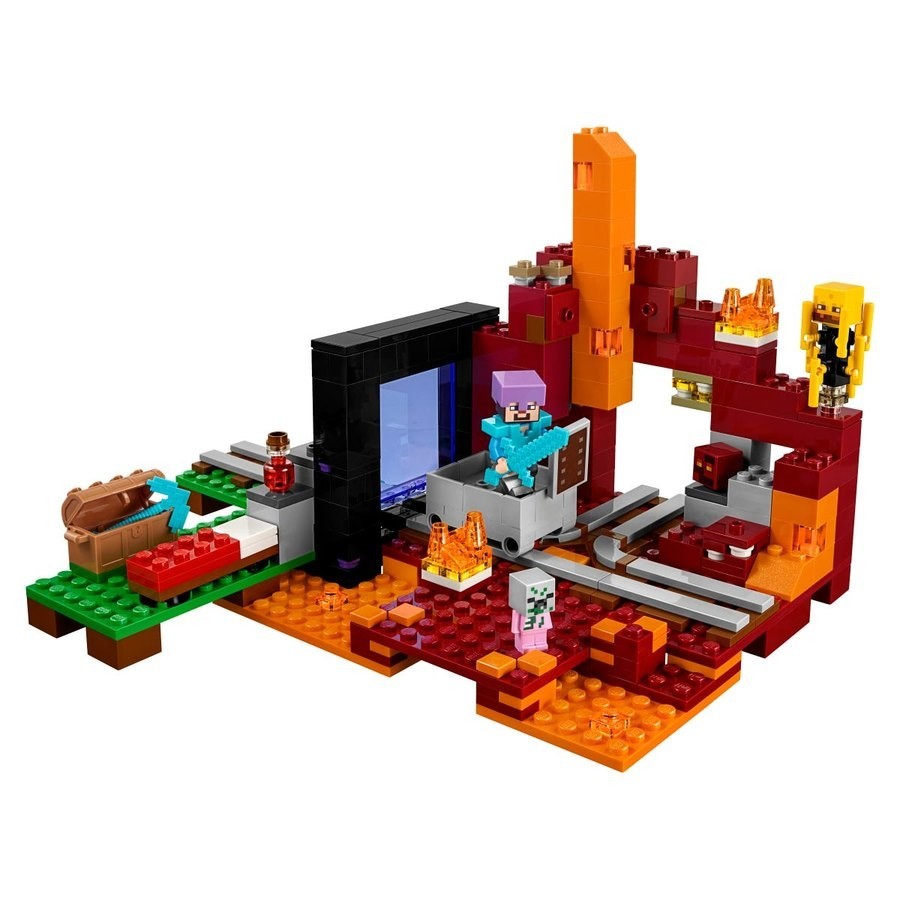 Sale - Lego Minecraft The Nether Portal - Internet Inventory Blowout:£32[jcb10955ba]
