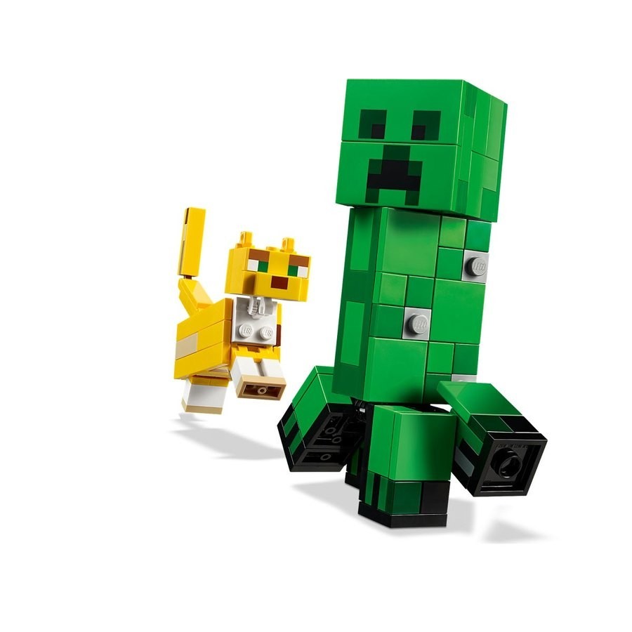 Lego Minecraft Bigfig Creeper As Well As Ocelot
