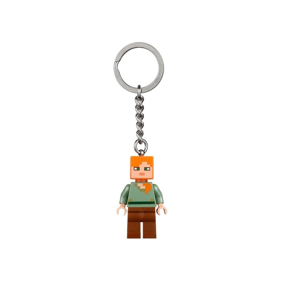 Lego Minecraft Alex Key Chain
