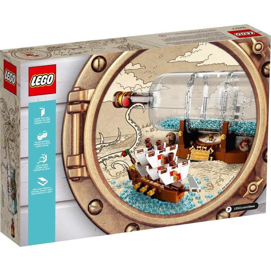 Memorial Day Sale - Lego Ideas Ship In A Bottle - X-travaganza:£55[sab10999nt]