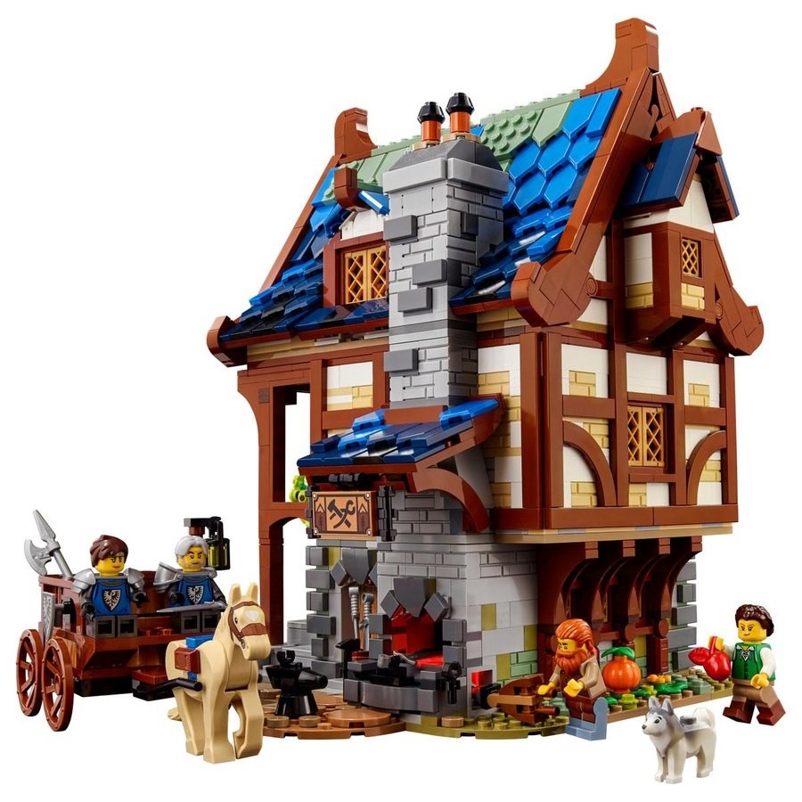 July 4th Sale - Lego Ideas Middle Ages Blacksmith - Anniversary Sale-A-Bration:£83[alb11004co]