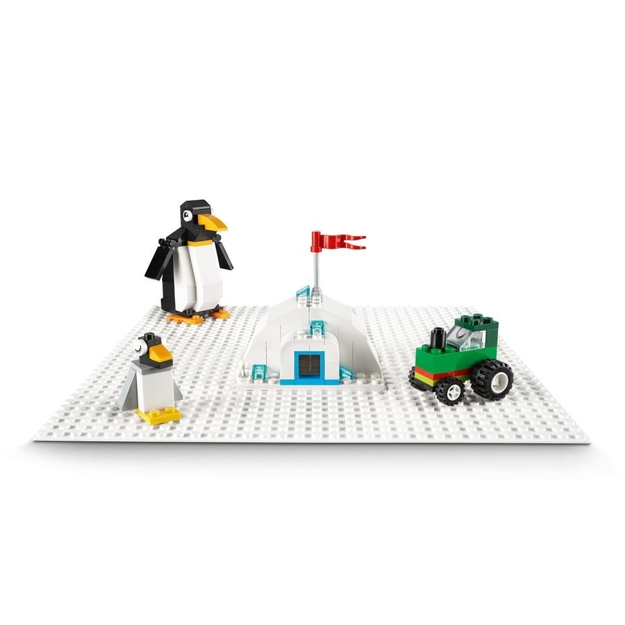 Lowest Price Guaranteed - Lego Classic White Baseplate - Two-for-One:£7[lab11023ma]