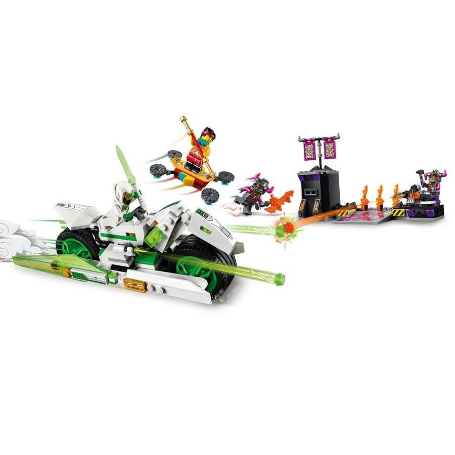 Memorial Day Sale - Lego Monkie Kid White Dragon Horse Bike - Online Outlet Extravaganza:£35[hob11035ua]