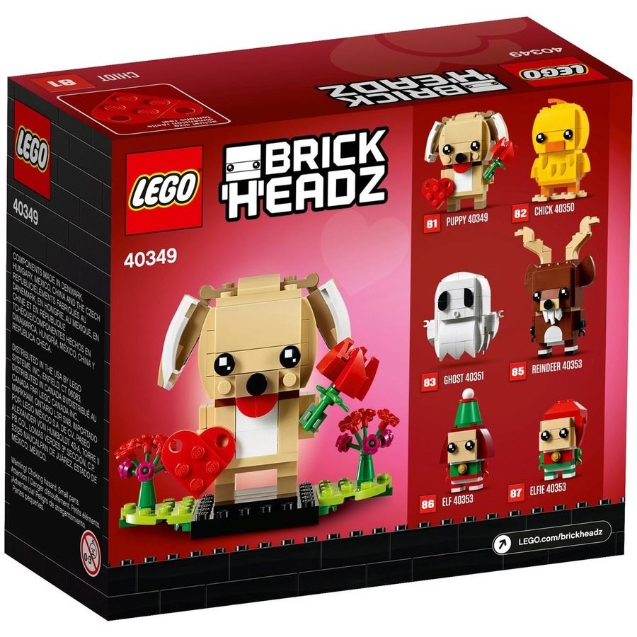 Exclusive Offer - Lego Brickheadz Valentine's'S Young puppy - Hot Buy:£9