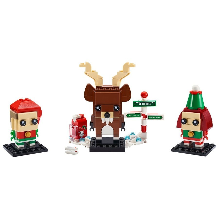 Price Match Guarantee - Lego Brickheadz Reindeerelf As Well As Elfie - Galore:£19[cob11059li]